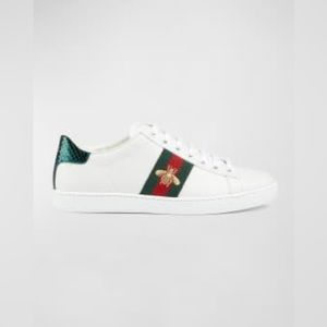 Gucci Ace Bee Leather Sneakers